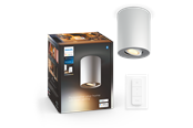 Smart Home - Philips Hue Pillar Enkelt Spot - Hvid - med Dimmer Switch - 929003811701