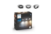 Smart Home - Philips Hue Milliskin Indbygningsspot Rund - Aluminium - 3-Pak - 929003810901