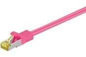 Netværkskabel - Pro RJ45 patch cord CAT 6A S/FTP (PiMF) 500 MHz with CAT 7 raw cable magenta - Pink - 2m - 4040849916052