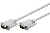 Skærmkabel - Pro VGA (15pin) - Skærmkabel - 5m - Hvid - 4040849683145