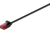 Netværkskabel - Pro CAT 6 slim patch cable U/UTP black - 4040849937507