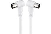 Antennekabel/stik - Pro Angled antenna cable (<70 dB) 2x shielded - 4040849115219