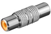 Audio kabel - Pro RCA adapter female to female metal version - 4040849116148