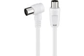 Antennekabel/stik - Pro Angled antenna cable (<70 dB) 2x shielded - 4040849117121