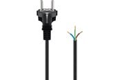 Strømkabel (ekstern) - Pro Safety plug cord for assembly 1.5 m black - 4040849513275