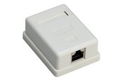 Netværkstilbehør - Pro 1-port RJ45 surface mount installation box CAT 6 STP white - 4040849776342