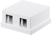 Kabel Organisering - Pro Keystone empty housing 2 port - 4040849793660