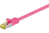 Netværkskabel - Pro LAN CAT 6A S/FTP - Pink - 1m - 4040849915871
