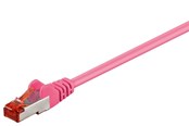 Netværkskabel - Pro LAN CAT 6 S/FTP - Pink - 0.5m - 4040849954658