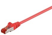 Netværkskabel - Pro LAN CAT 6 S/FTP - Rød - 0.1m - 4040849924583