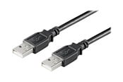 USB kabel - Pro USB-A <-> USB-A - 1.8m - Sort - 4040849935930