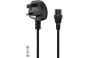 Tilbehør (Ophæng, fatninger, mv.) - Pro UK - power supply cord 1.8 m black - 4040849939594