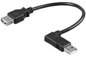 USB kabel - Pro USB 2.0 Hi-Speed extension cable 90° - 4040849957055