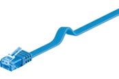 Netværkskabel - Pro LAN CAT 6A U/UTP flat - Blå - 3m - 4040849963285