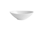 Borddækning - Pillivuyt Plissé Skål oval 16 x 10 x 4,5 cm Hvid - 19473