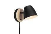 Lamper - Nordlux Theo Væglampe, sort - 2112631003