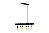 Lamper - EGLO TOWNSHEND 6 langbordspendel 6L, sort - 43712