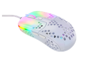 Mus - Xtrfy MZ1 - Zy's Rail - Gaming Mus - Optisk - 6 knapper - Hvid med RGB-LED lys - MZ1-RGB-WHITE-TP