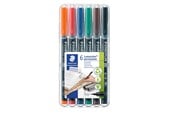 Skrive- og Tegneværktøjer - Staedtler Lumocolor Perm S 0,4mm 6 ass./boks - 313 WP6
