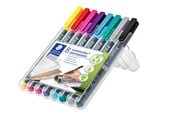Skrive- og Tegneværktøjer - Staedtler Lumocolor Perm M 1,0mm 8 ass/boks - 317 WP8