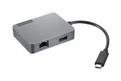 USB hub - Lenovo USB-C Travel Gen2 - hub USB hub - Grå - GX91A34575