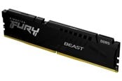RAM - Kingston FURY Beast DDR5-5200 - 16GB - CL40 - Single Channel (1 pcs) - Intel XMP - Sort - KF552C40BB-16