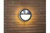 Lamper - Nordlux Malte udendørs væglampe med halvskærm, galvaniseret - 21841031