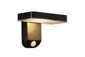 Lamper - Nordlux Rica Square udendørs væglampe, solar, sort - 2118161003