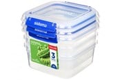 Køkkentilbehør - Sistema Square Klip It Plus 3 Pack 1.15 L - 881630