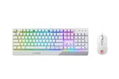 Tastatur - MSI Vigor GK30 combo - keyboard and mouse set - white - Tastatur & Mus sæt - Amerikansk engelsk - Hvid - GK30 COMBO WHITE