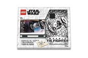 Skoletilbehør - LEGO Star Wars Notebook with 4×4 Black Brick 1 pen and 30381 Imperial Tie Fighter - 4005063-52510
