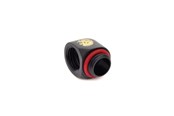 Gør-det-selv vandkøling - Bitspower G1/4" Carbon Black 90-Degree IG1/4" Extender - BP-CBWP-C39