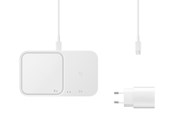 Mobil - Adaptere & Opladere - Samsung Wireless Charger Duo (Incl. Power Adapter) - White - EP-P5400TWEGEU
