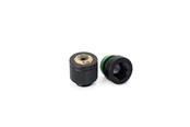 Gør-det-selv vandkøling - Bitspower water-exhaust fitting (Glorious Black) (2 PCS ) - BPTA-EFW-V2-GB