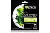 Ansigtspleje - Garnier Skin Pure Charcoal Black Sheet Mask with Seaweed Extract - 359347