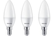 Lyskilder - Philips LED pære Kerte 5W/827 (40W) Mat 3-pak E14 - 929002968433