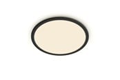 Lamper - Philips Superslim CL550 loftlampe Ø250 mm LED 15W 2700K SceneSwitch IP44, sort - 929002667501
