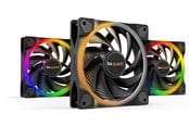 Kabinet Køler - be quiet! LIGHT WINGS 120mm PWM high-speed Triple-Pack - Kabinet køler - 120mm - Sort med RGB LED lys - 31 dBA - BL077