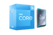 CPU - Intel Core i3-12100 Alder Lake CPU - 4 kerner - 3.3 GHz - Intel LGA1700 - Intel Boxed (med køler) - BX8071512100