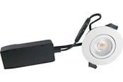 Lamper - Nordtronic Low ECO indbygningsspot rund 6W 2700K, mat hvid - 32111012