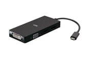 Dockingstation - C2G USB C Multiport Adapter with HDMI DisplayPort DVI & VGA - docking station - USB-C - VGA DVI HDMI DP - C2G54454