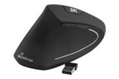 Mus - MediaRange - vertical mouse - 2.4 GHz - black - Vertical mouse - Optisk - 6 knapper - Sort - MROS233
