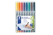 Skrive- og Tegneværktøjer - Staedtler Lumocolor Non-P F 0,6mm 8 ass/boks - 316 WP8