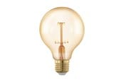 Lyskilder - EGLO LED pære G80 Globe 4,5W/822 400 lumen amber 3-trin E27 - 113045