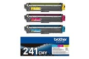 Blæk, Toner & Forbrugsstoffer - Brother TN241CMY / TN241 CMY 3-Pack Yellow Cyan Magenta Toner - TN241CMY