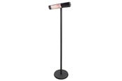 Terrassevarmer - HORTUS Terrassevarmer 500/1000/1500W gulvmodel, remote, RGT, sort - 211-410