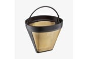 Kaffe og Espresso - Cilio Kaffefilter str. 4 i guld genanvendeligt 12,5cm - C116007