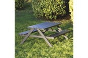 Haveredskaber - HORTUS Børne bord-/bænkesæt A-model sort nonwood og alu. stel - 801-093