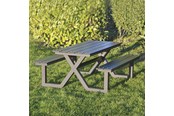 Haveredskaber - HORTUS Børne bord-/bænkesæt X-model sort nonwood og antracitstel - 801-090