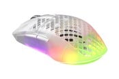 Mus - SteelSeries Aerox 3 Wireless 2022 - Ghost - Gaming Mus - Optisk - 6 knapper - Hvid med RGB-LED lys - 62610
